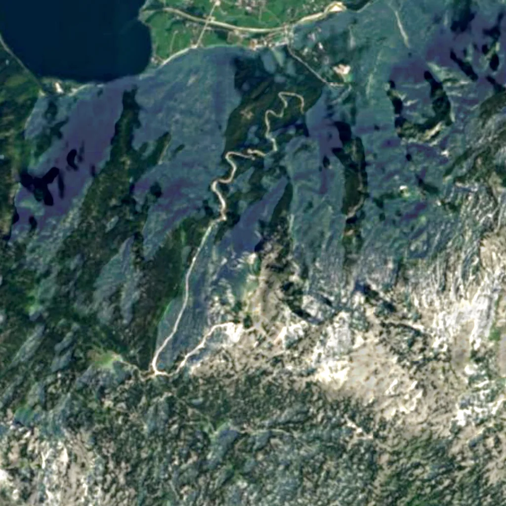 5 Fingers seen from above (Sentinel-2)