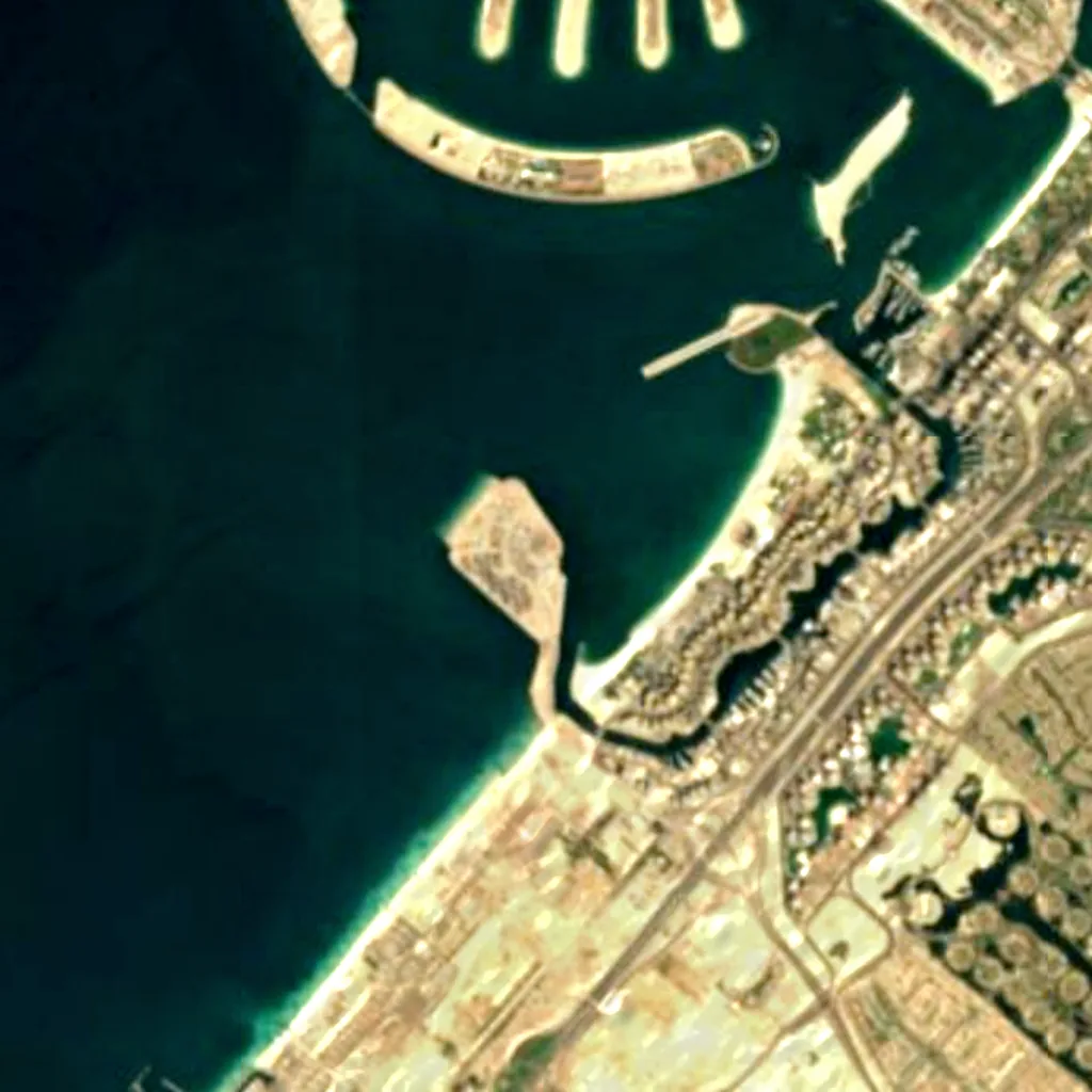 Ain Dubai seen from above (Sentinel-2)