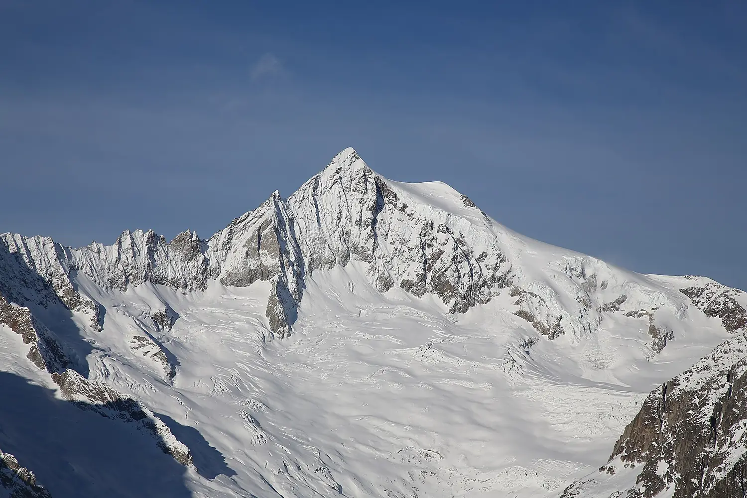 Aletschhorn in snow