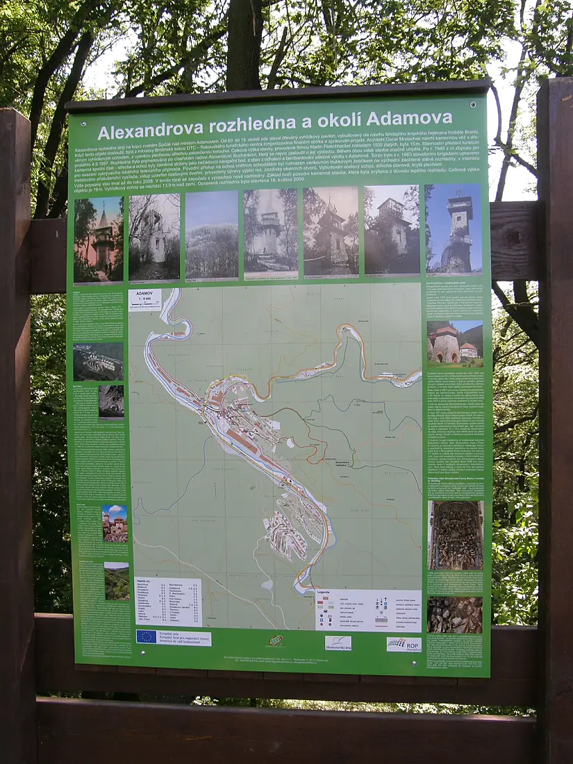 Alexandrovka, informacni tabule