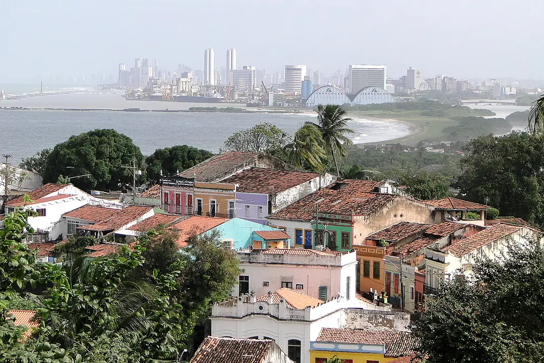 View from Alto da Se with Recife in Distance - Olinda - Brazil