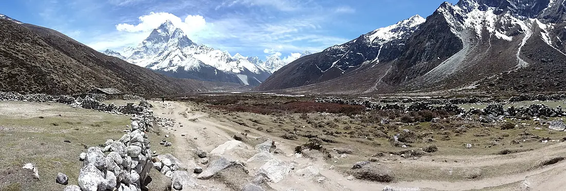 Ama Dablam from the Pheriche valley
