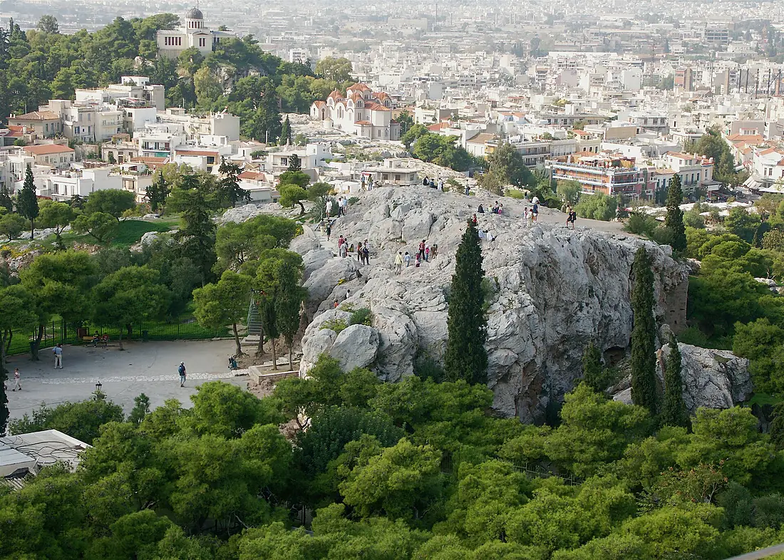 Areopagus from the Acropolis
