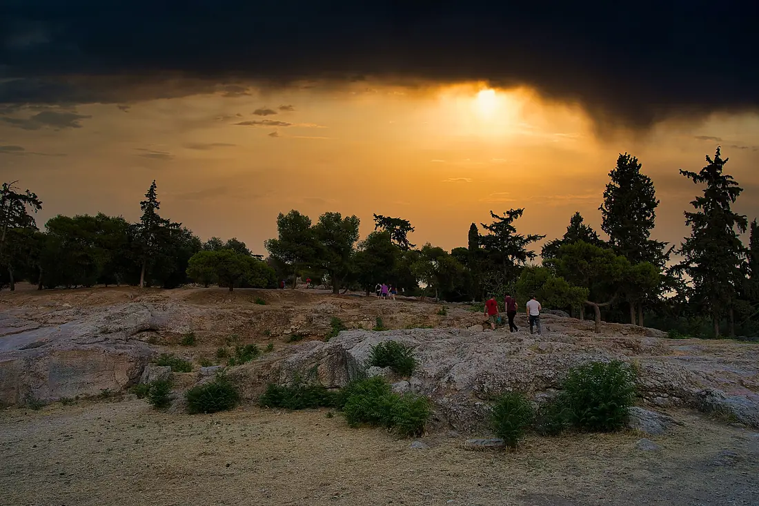 At the foot of the Areopagus on July 25, 2020