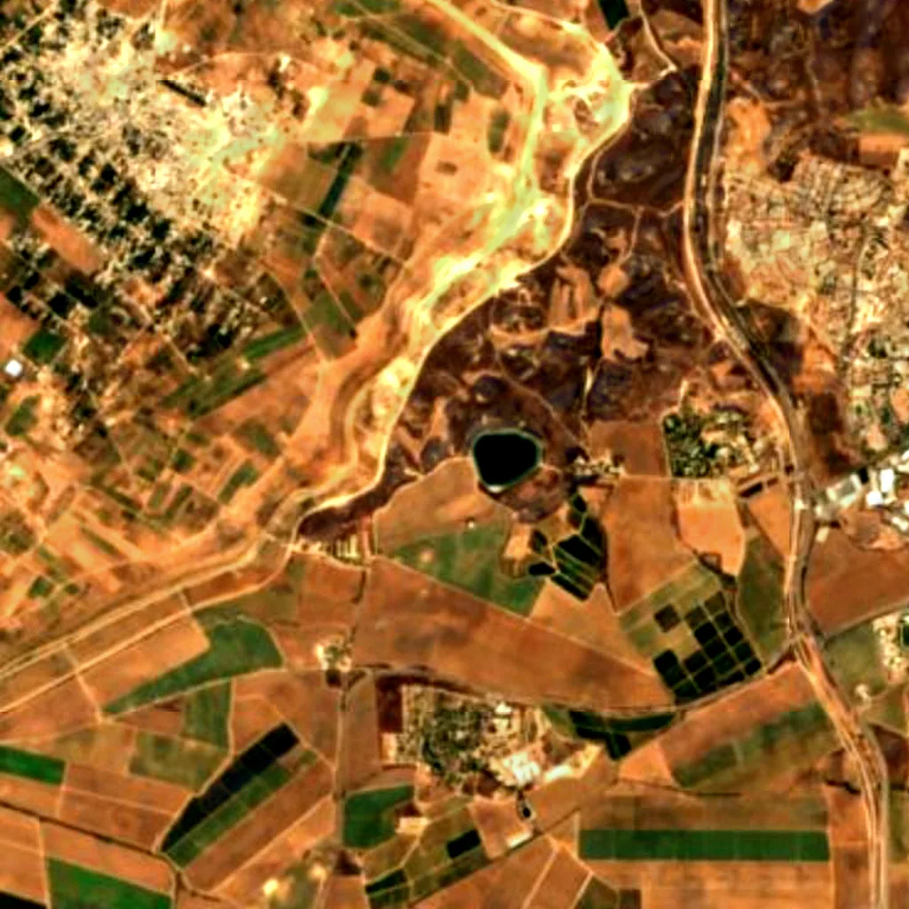 Assaf Siboni lookout seen from above (Sentinel-2)