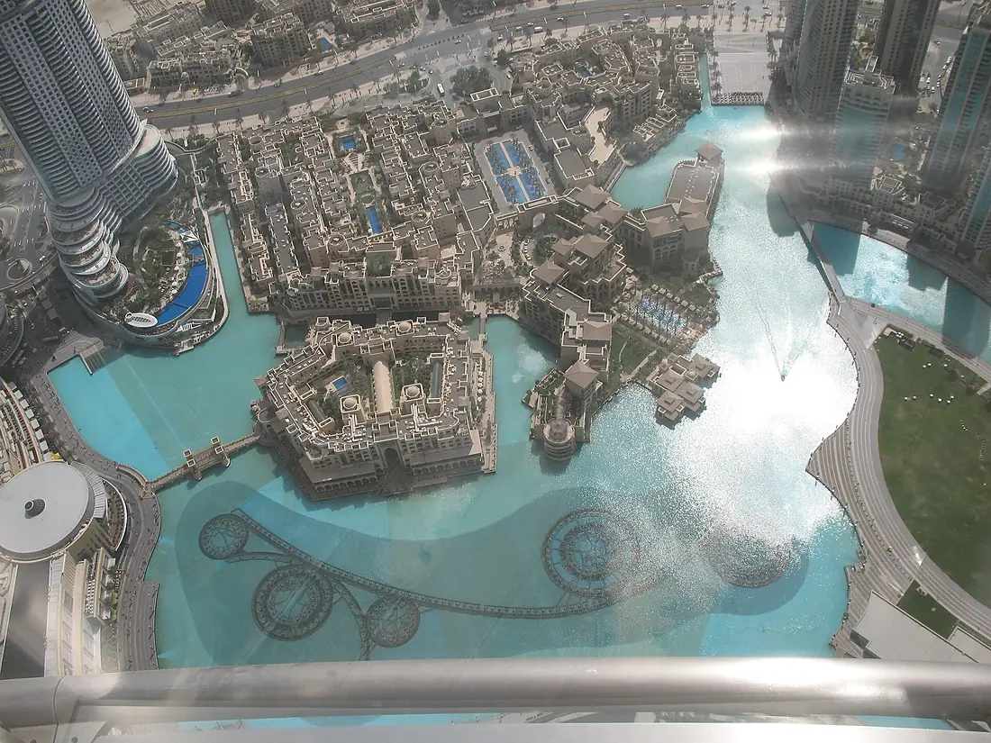 Dubai Fountain from At The Top of Burj Khalifa
