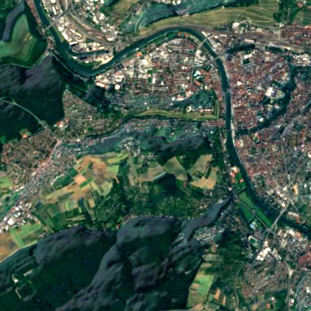 Aussichtsturm seen from above (Sentinel-2)