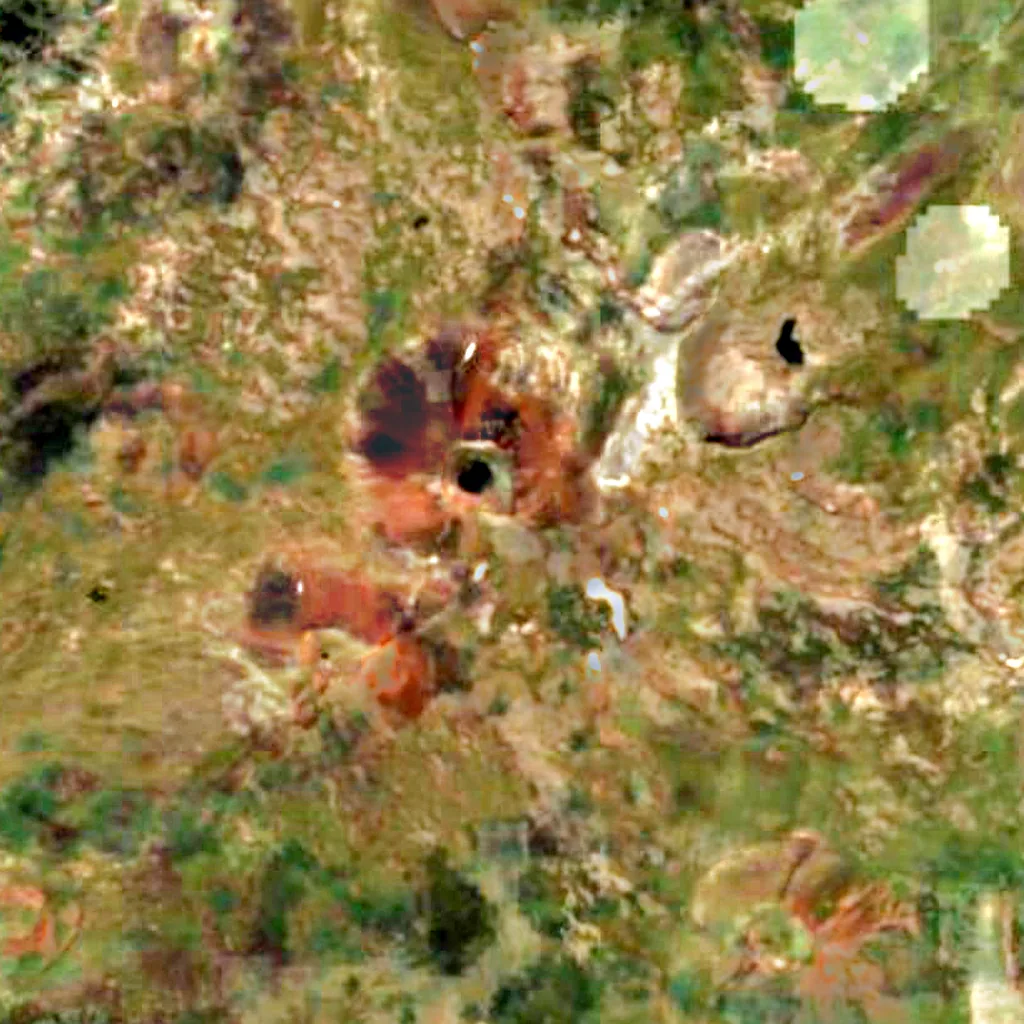 Azhdahak seen from above (Sentinel-2)