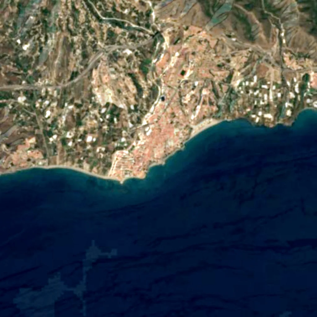 Balcón de Europa seen from above (Sentinel-2)
