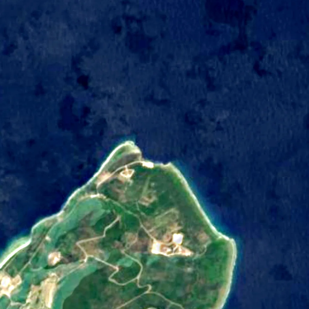 Banzai Cliff seen from above (Sentinel-2)