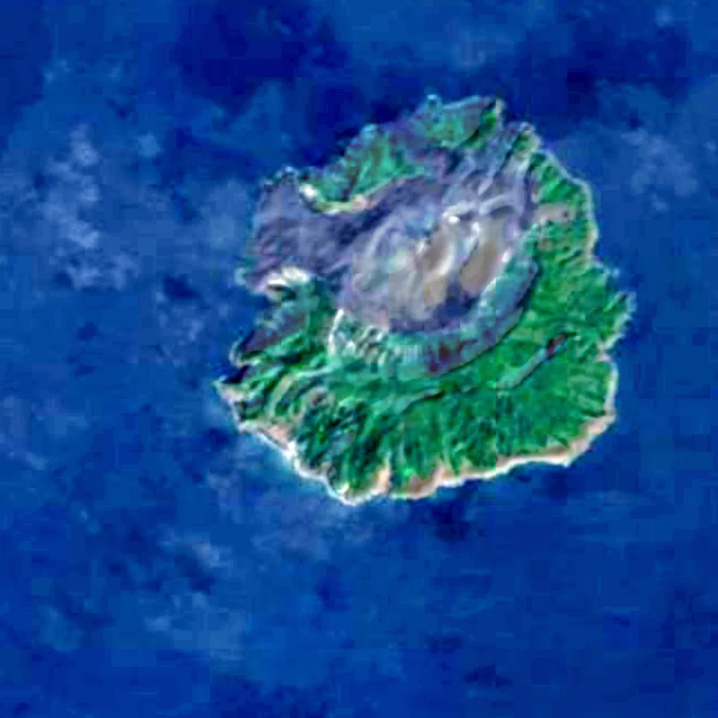 Barren Island seen from above (Sentinel-2)