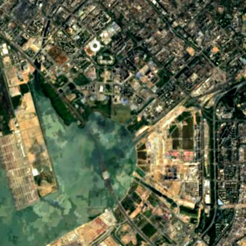 Bay Glory visto de cima (Sentinel-2)