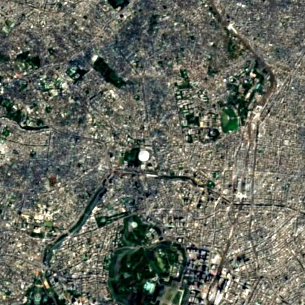 Big O seen from above (Sentinel-2)