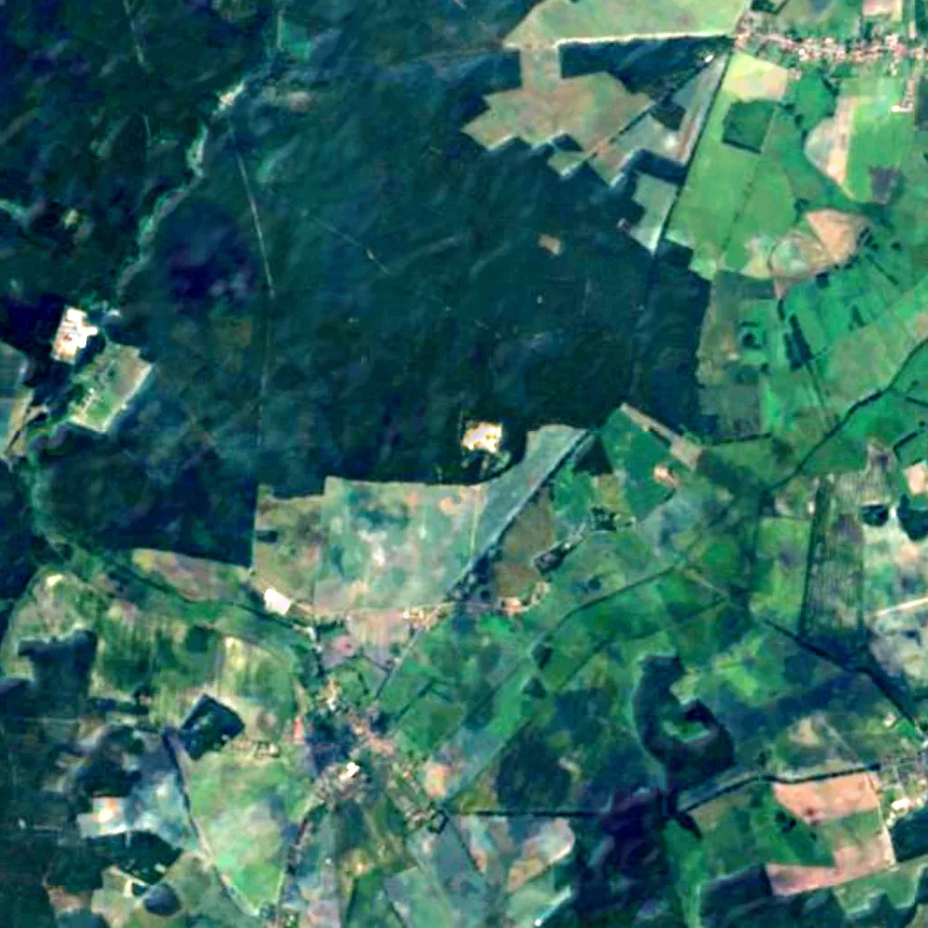 Blumenthal Observation Tower seen from above (Sentinel-2)