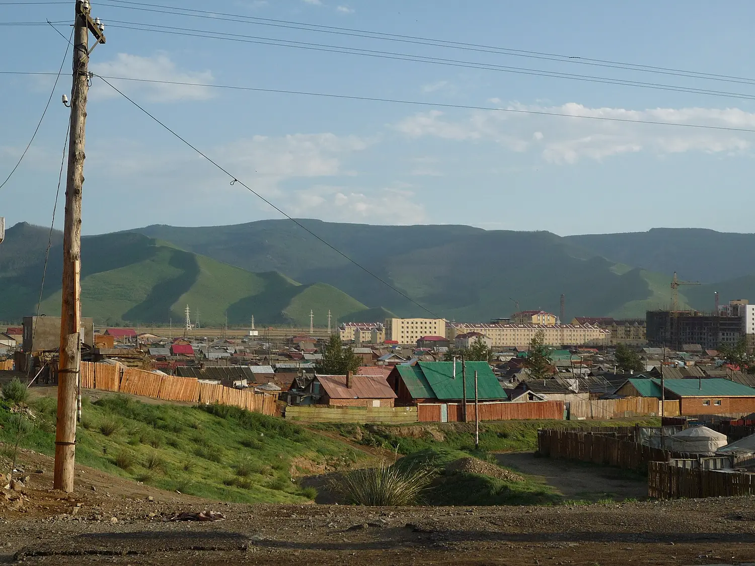 Bogd Khan Uul Mount view from Ulan Bator, Mongolia