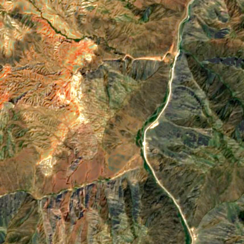 Boom Gorge seen from above (Sentinel-2)
