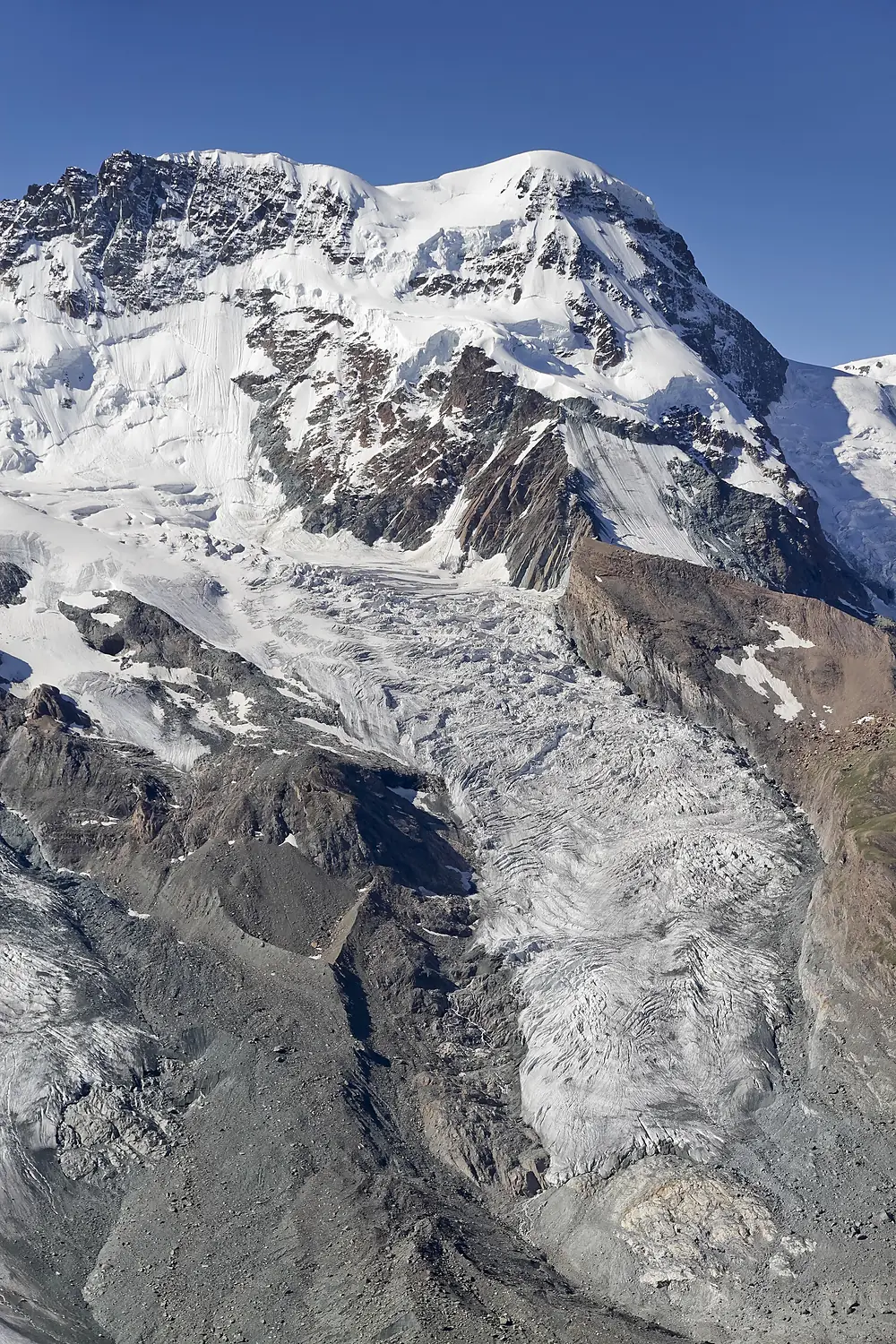 Breithorn and Breithorngletscher as seen from Gornergrat, Wallis, Switzerland, 2012 August