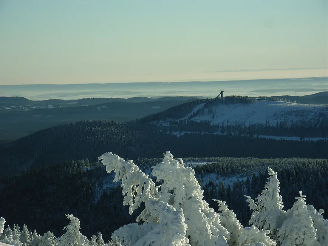 Blick auf die Wurmbergschanze vom Brocken