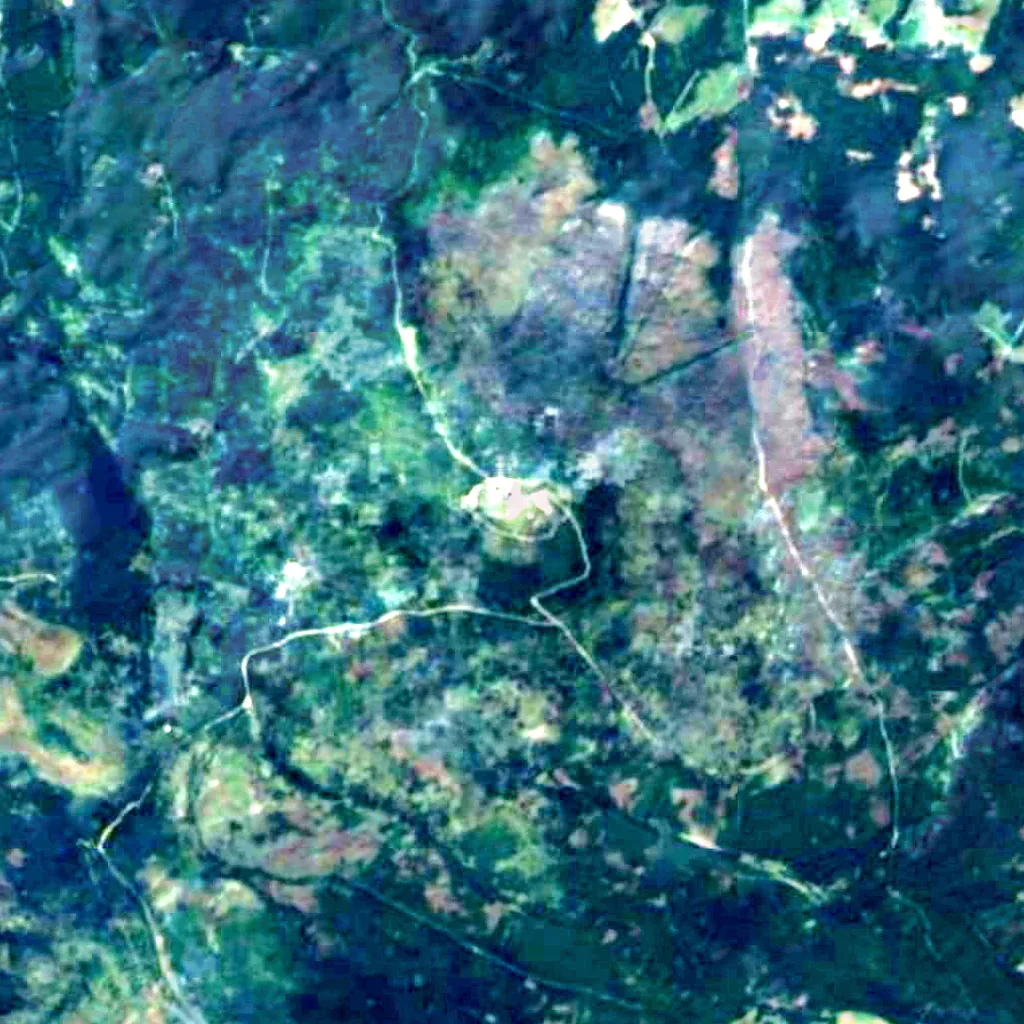 Brocken seen from above (Sentinel-2)