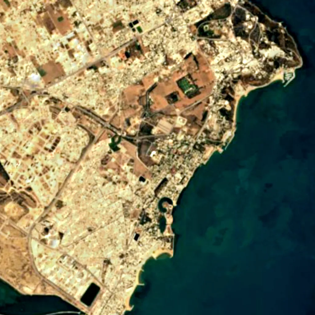 Byrsa seen from above (Sentinel-2)