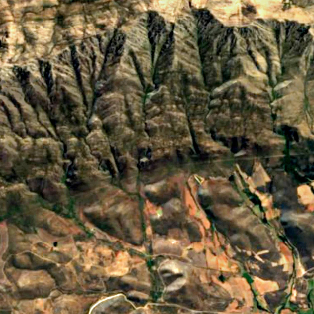 Cape Fold Belt seen from above (Sentinel-2)