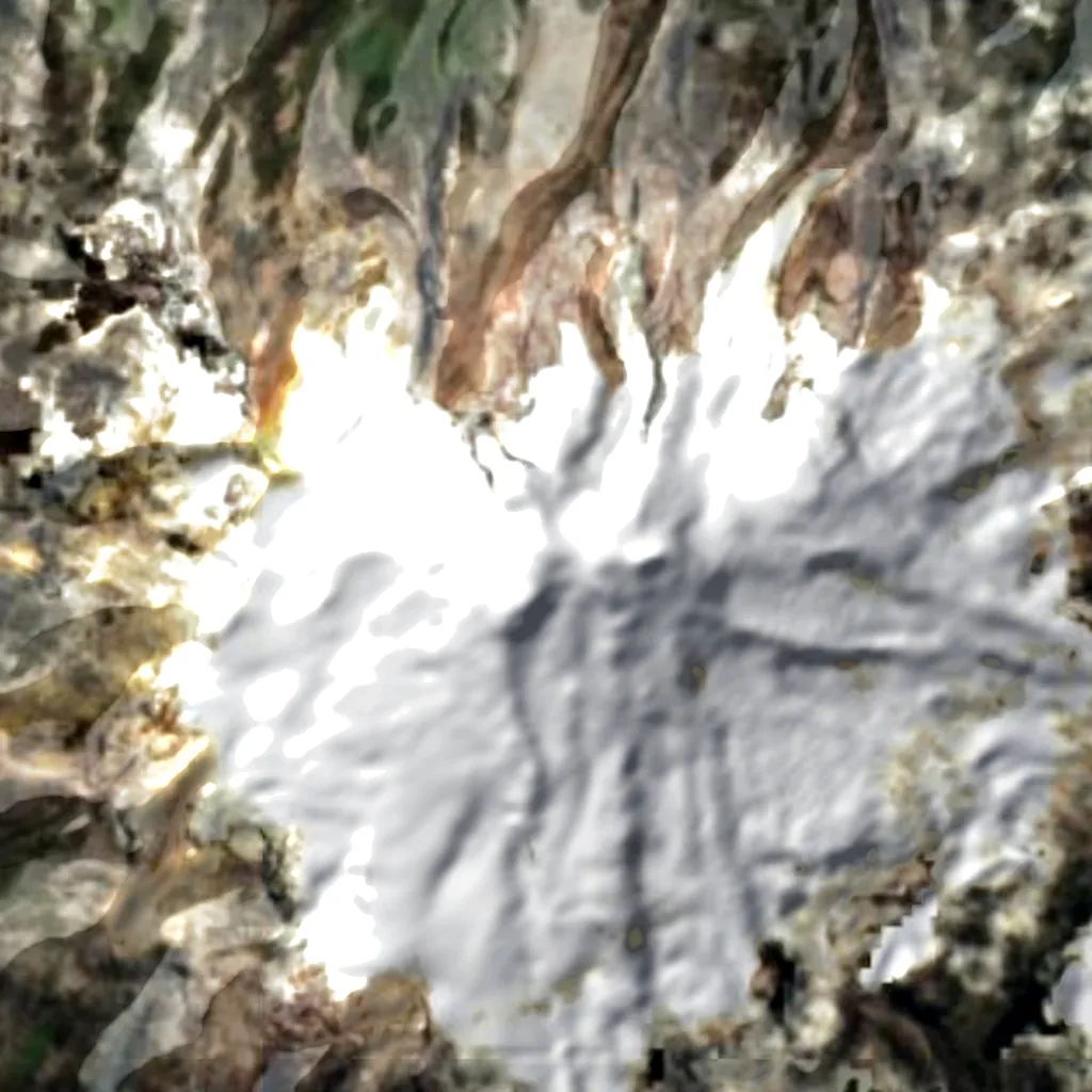 Cayambe seen from above (Sentinel-2)