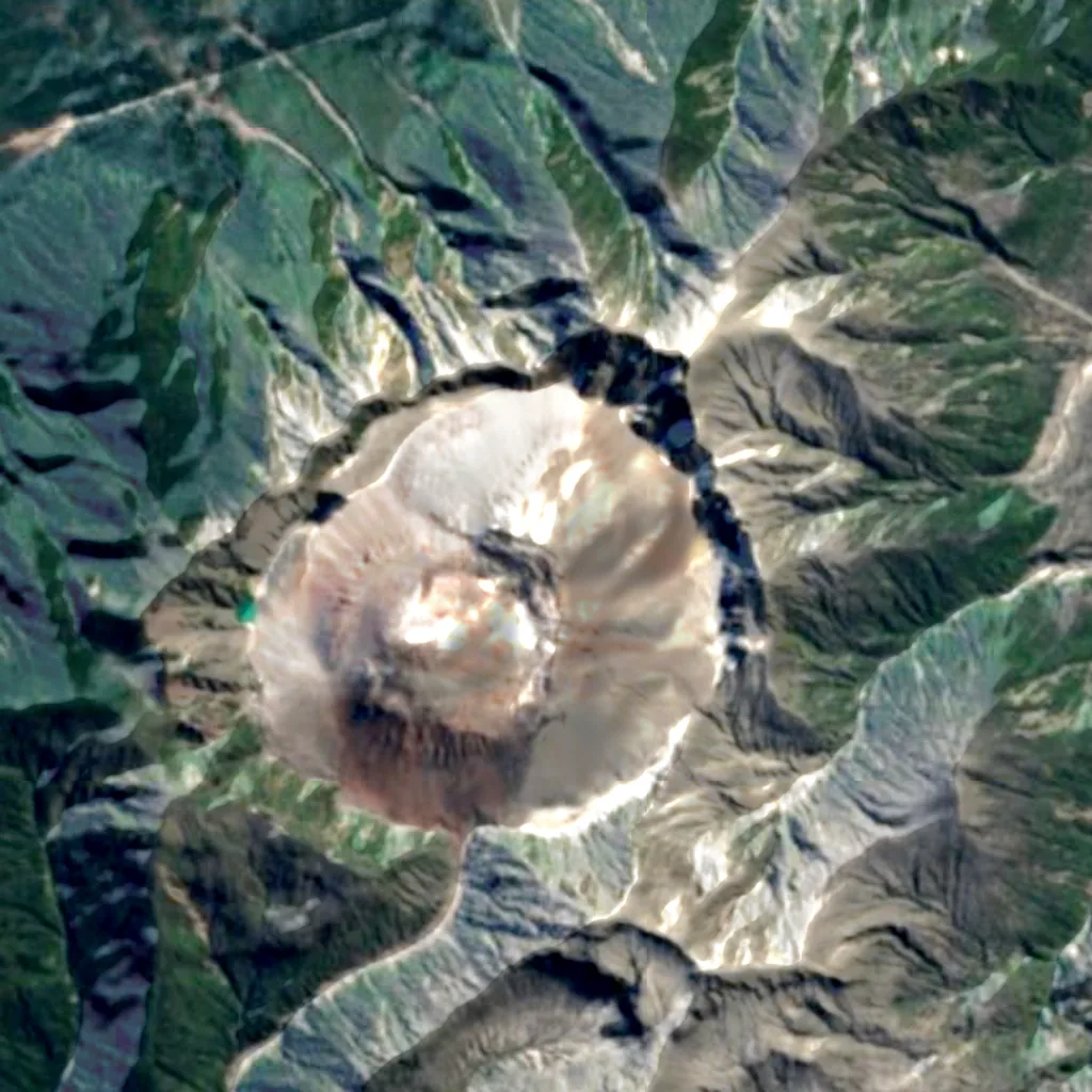 Chaitén seen from above (Sentinel-2)