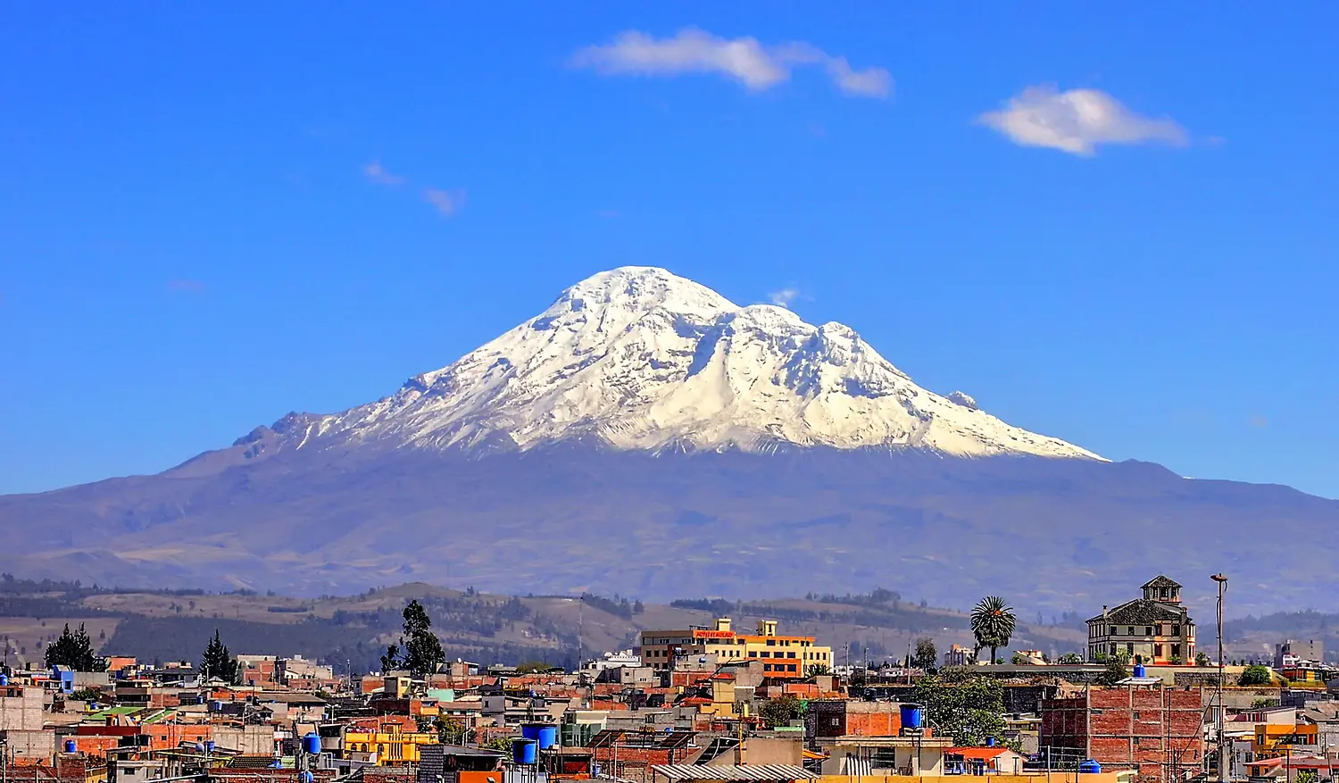 Volcán Chimborazo desde Riobamba