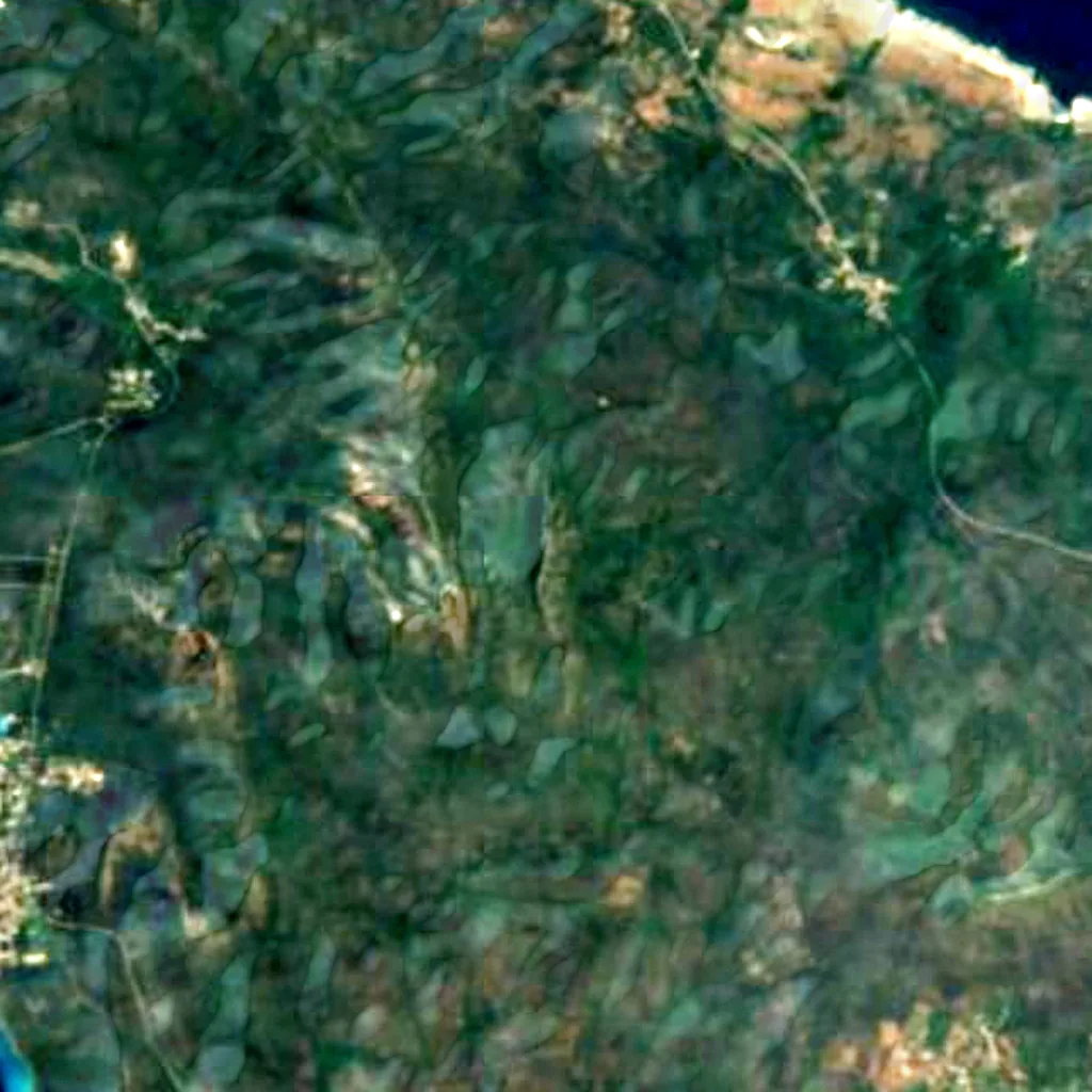 Christoffelberg seen from above (Sentinel-2)