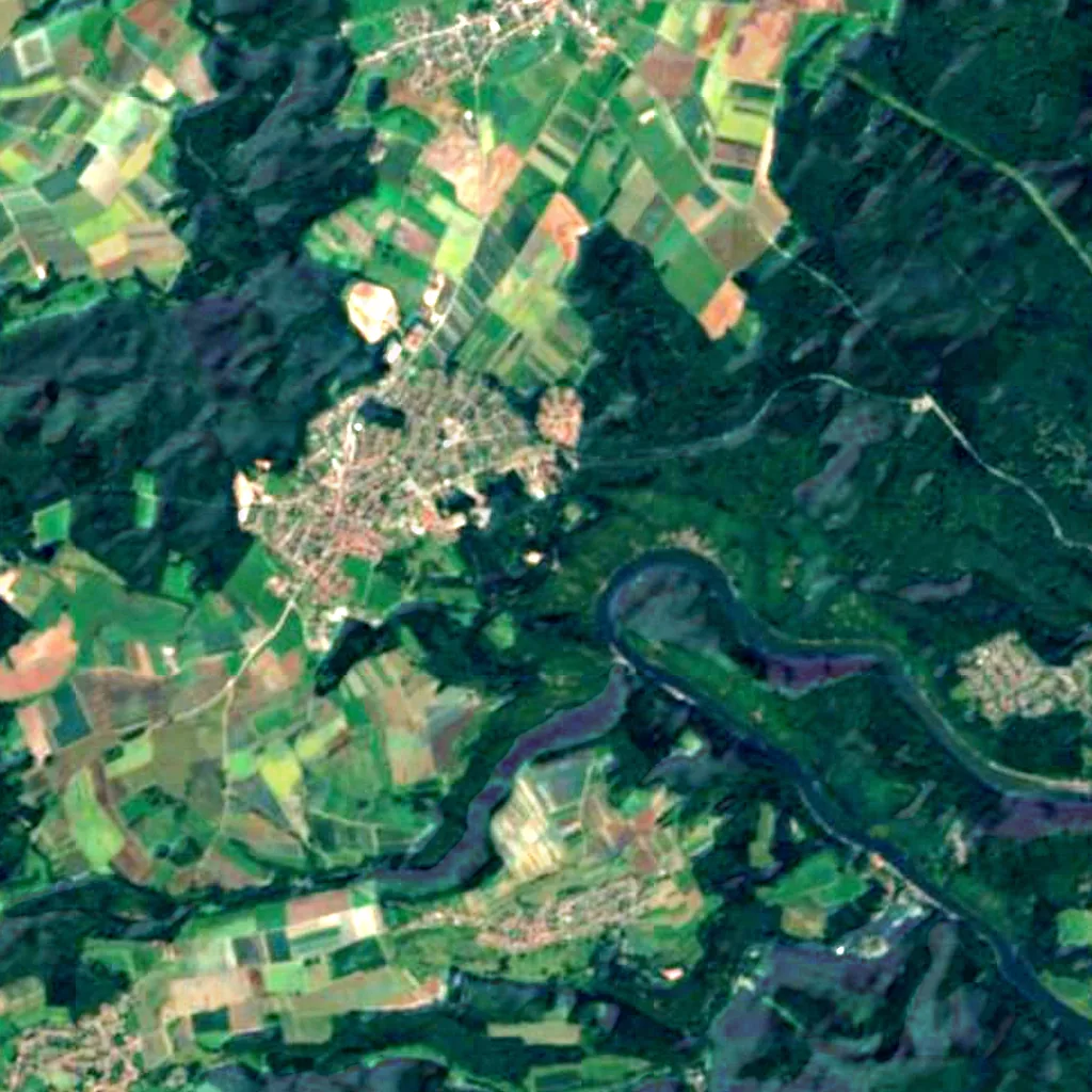 Cloef seen from above (Sentinel-2)