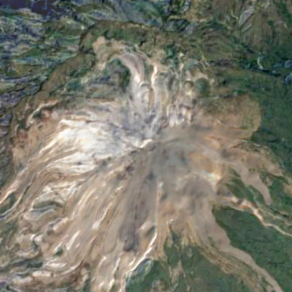 Colima seen from above (Sentinel-2)