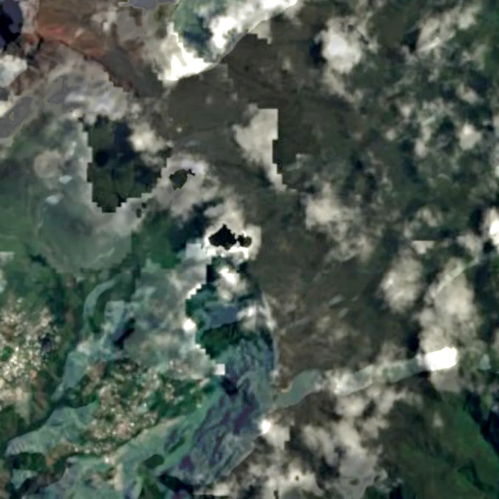 Coteau Kervéguen seen from above (Sentinel-2)