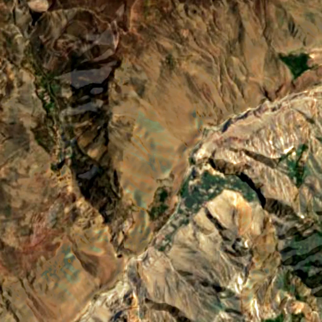 Cotuahusi canion seen from above (Sentinel-2)