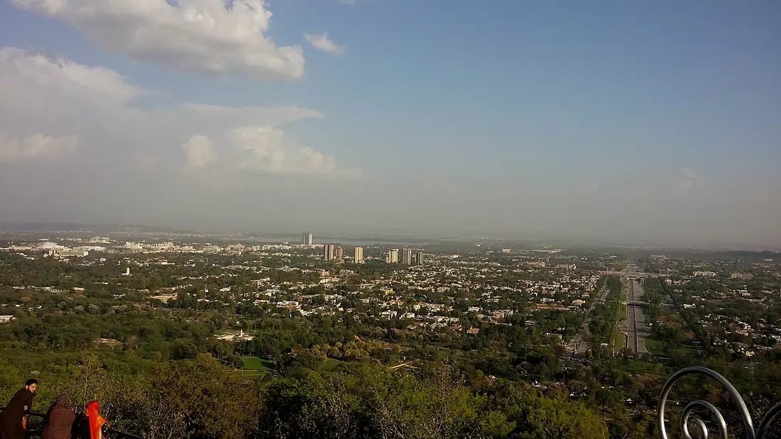 Splendid view of Islamabad from Daman-e-Koh