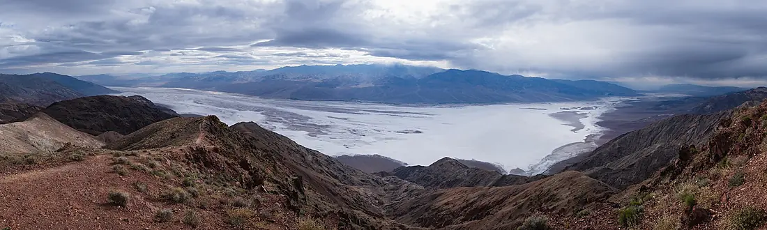 Badwater Basin seen from Dante's View, Death Valley National Park, California