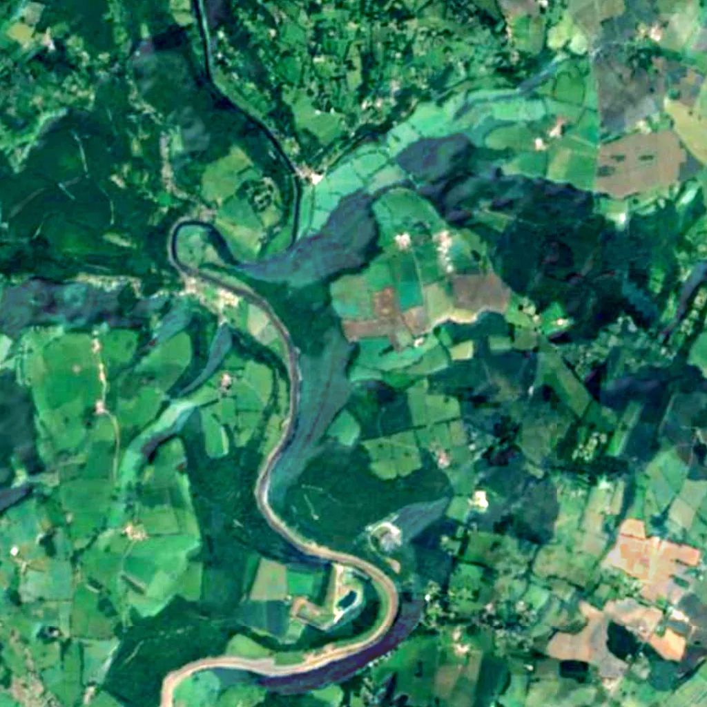 Devil's Pulpit seen from above (Sentinel-2)