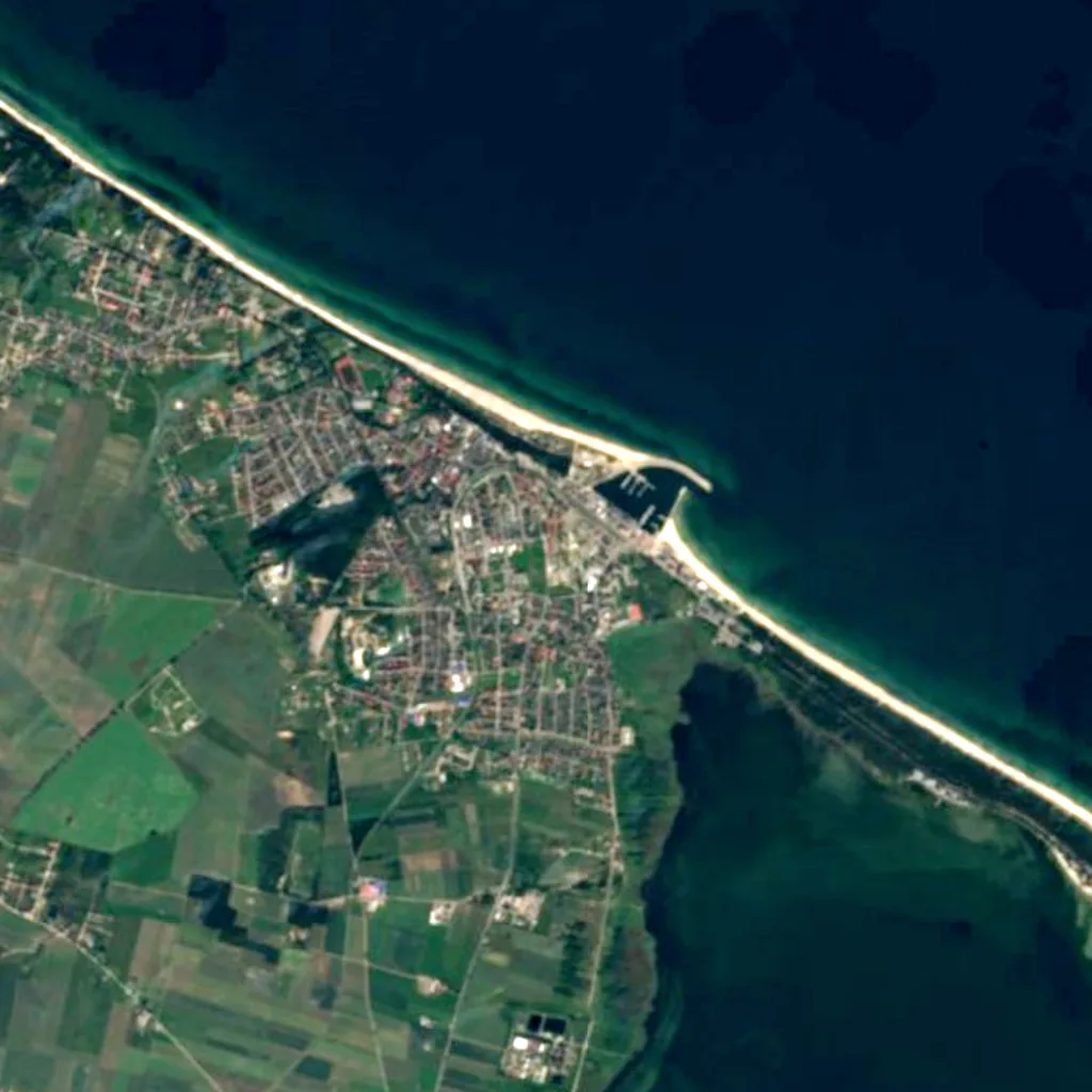 Dom Rybaka seen from above (Sentinel-2)