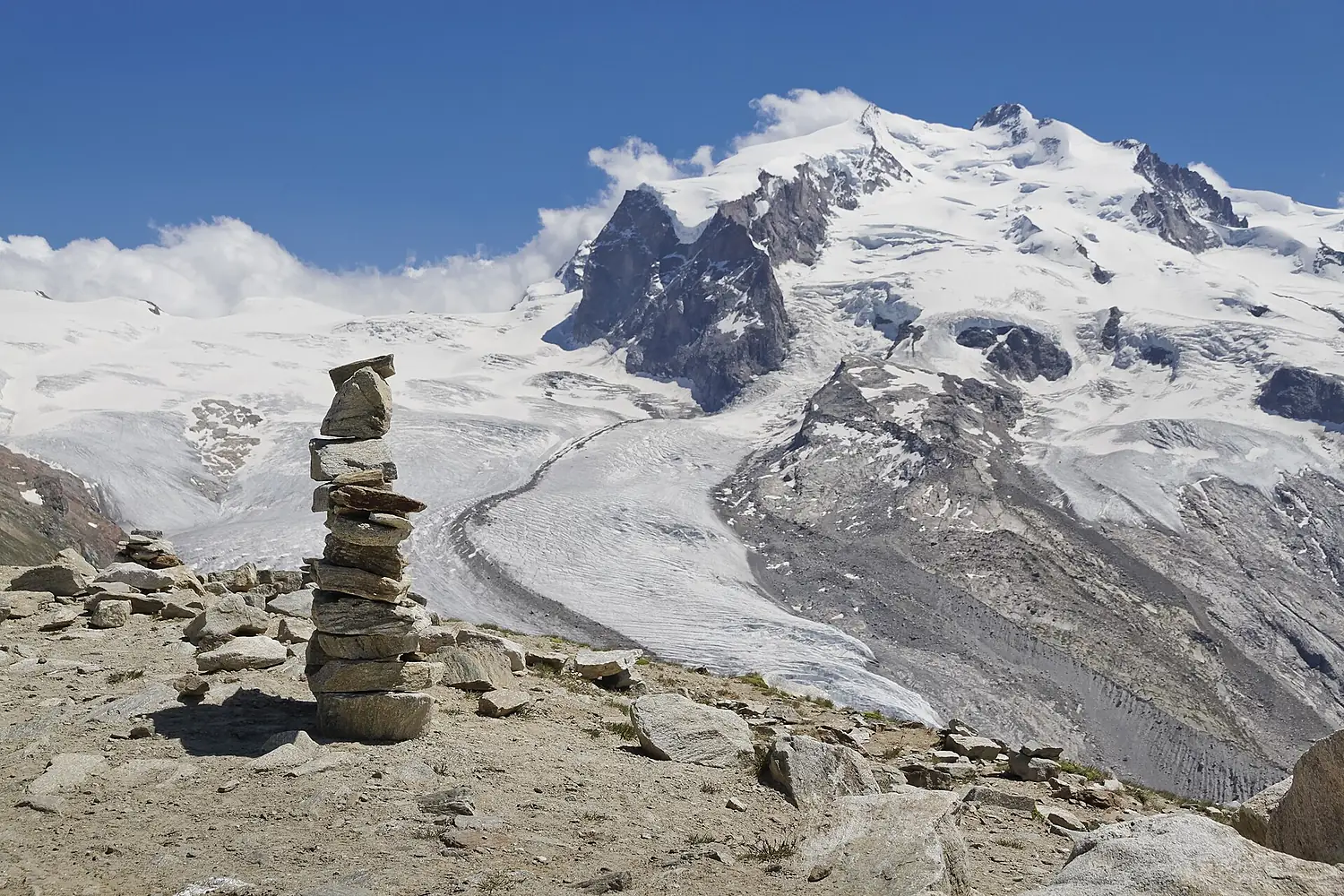 Cairns on Hohtälligrat, Wallis, Switzerland, 2012 August - 3