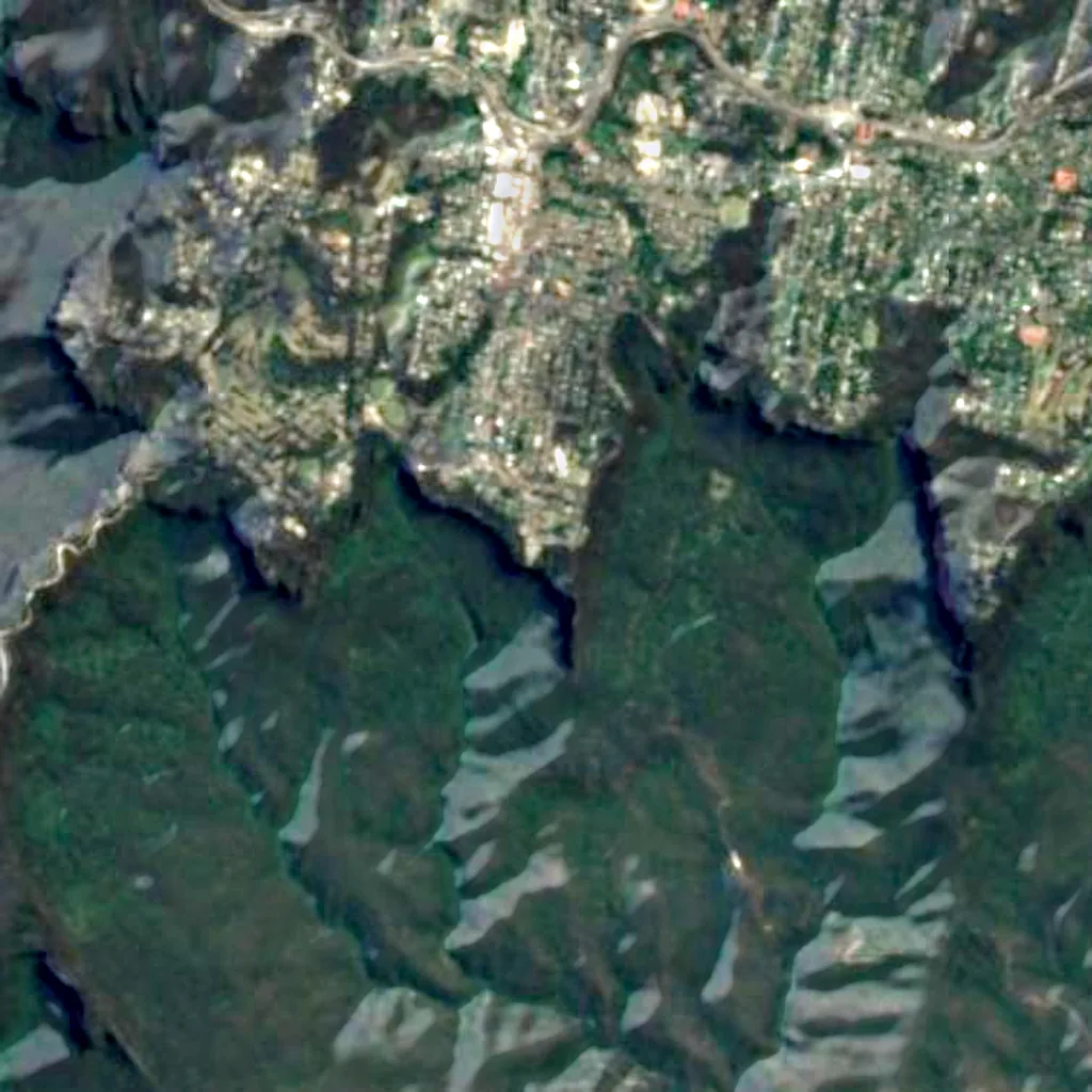 Echo Point seen from above (Sentinel-2)