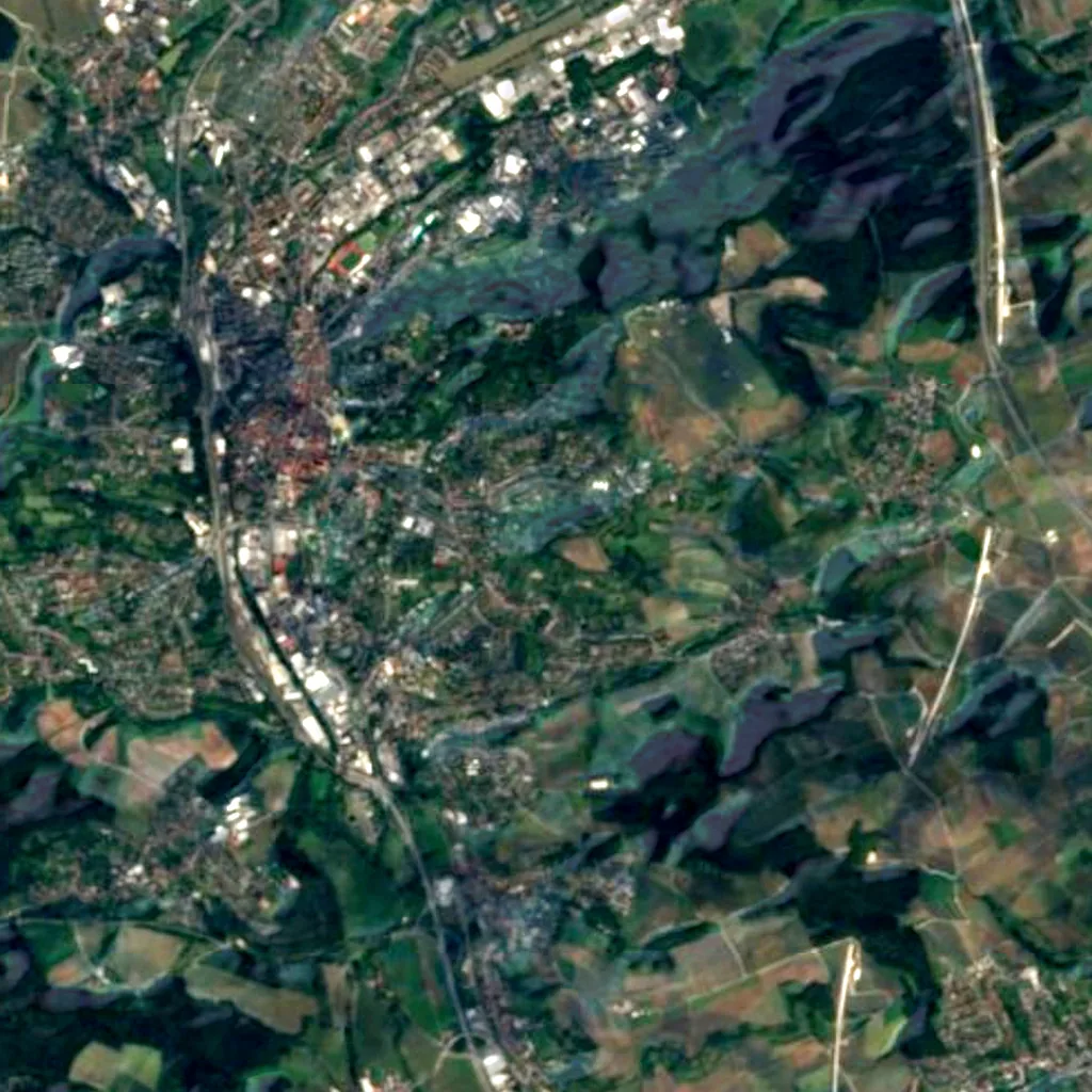 Eckardts-Tower seen from above (Sentinel-2)