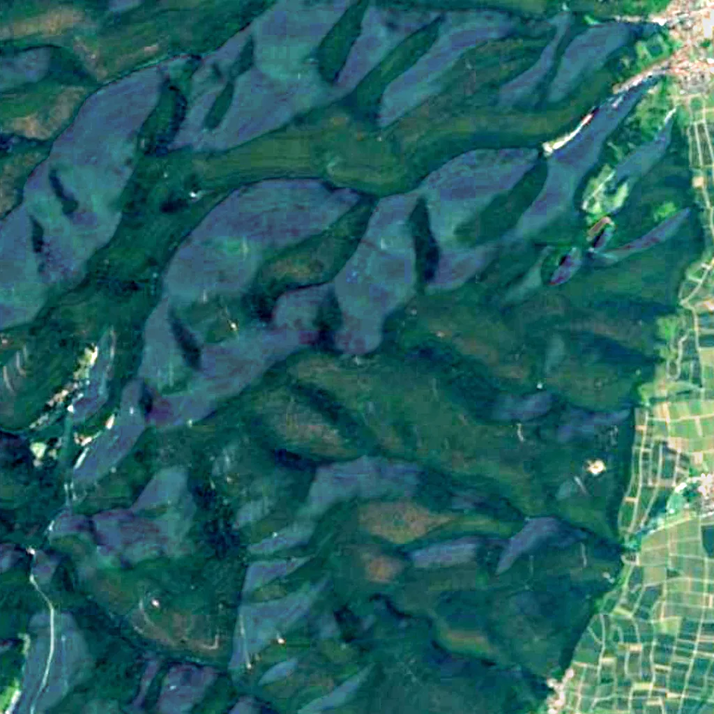 Eckkopf Tower seen from above (Sentinel-2)