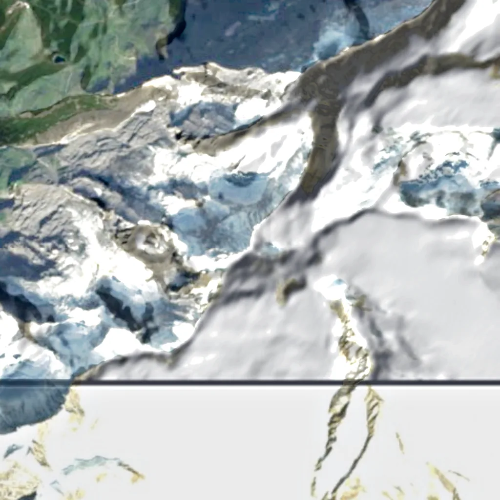 Eiger seen from above (Sentinel-2)
