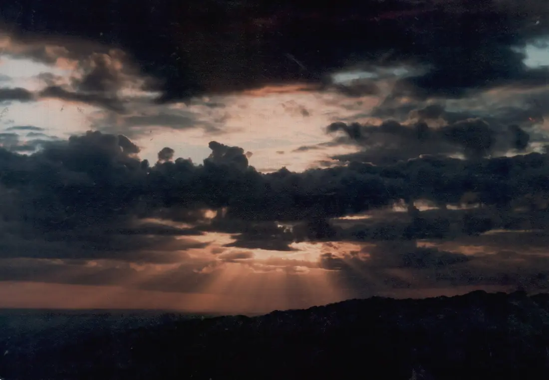 El Chichon eruption sunset 001