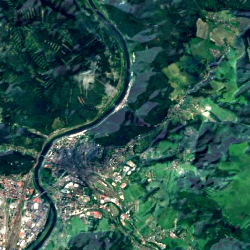 Elbwarte seen from above (Sentinel-2)