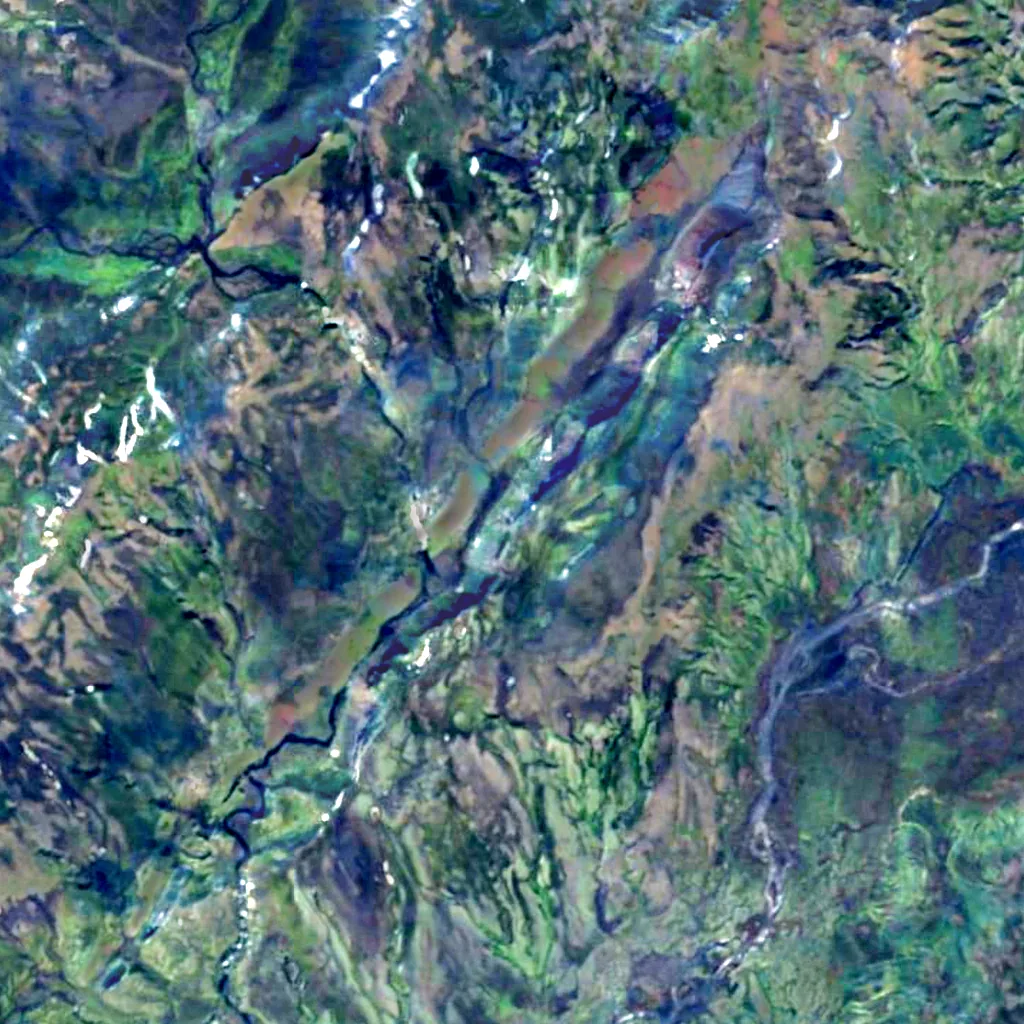 Eldgjá seen from above (Sentinel-2)