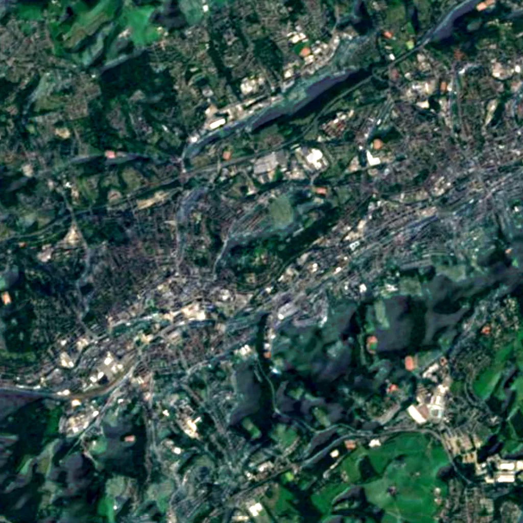 Elisenturm seen from above (Sentinel-2)