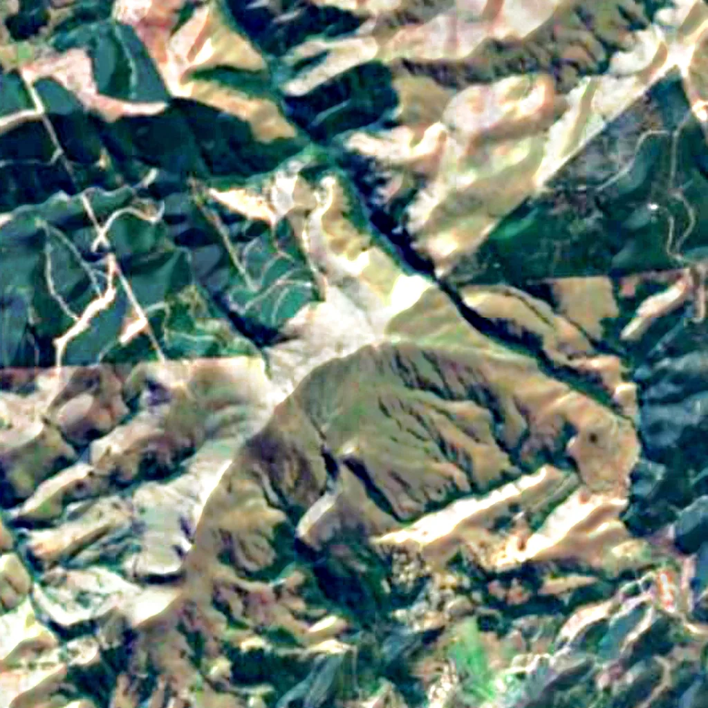 Emlembe seen from above (Sentinel-2)