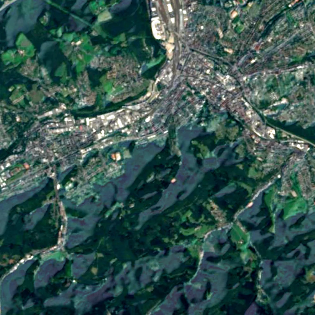 Eugen-Richter-Tower seen from above (Sentinel-2)