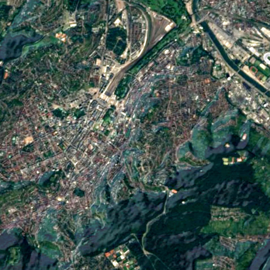 Eugensplatz seen from above (Sentinel-2)