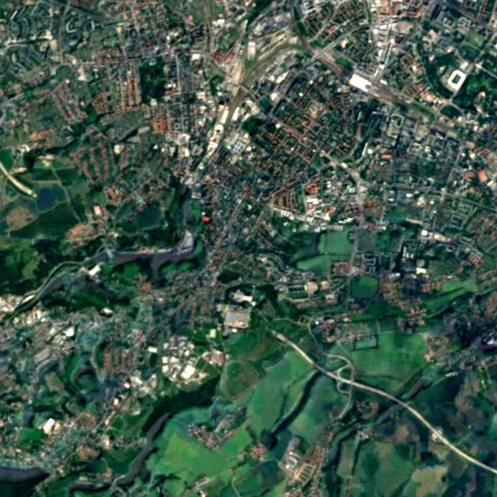 Fichteturm seen from above (Sentinel-2)
